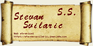 Stevan Svilarić vizit kartica